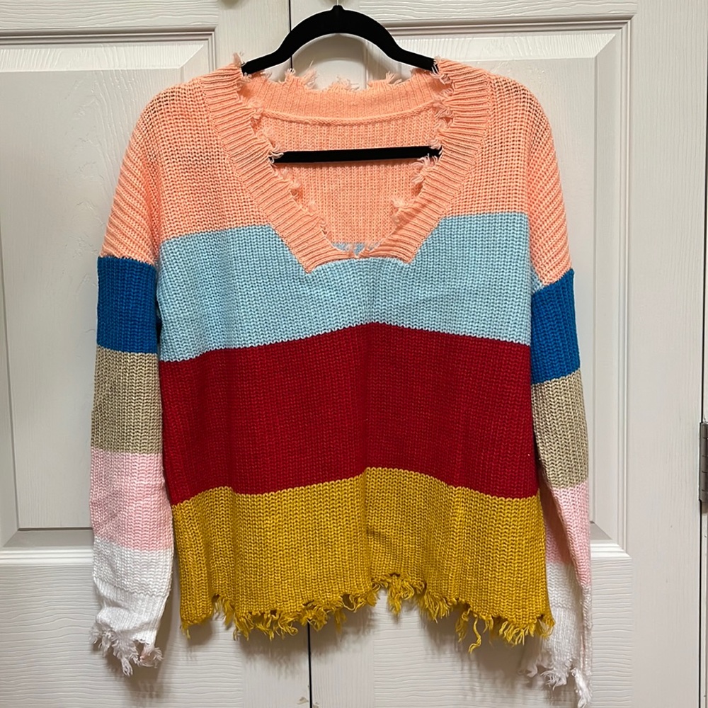 Multi-colored sweater